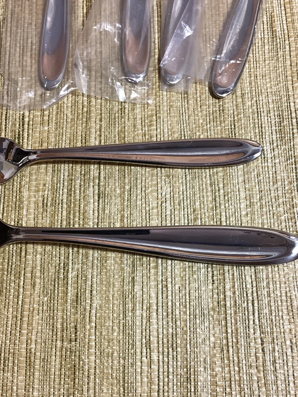 New Stainless Steel Serving Forks Silver Unbranded